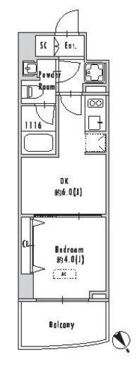GRAN PASEO田端Ⅱ (グランパセオ田端2) 1103 間取り図