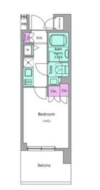 レジディア品川シーサイド 707 間取り図