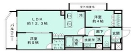 シエルクレール大森山王 104 間取り図