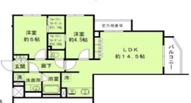シエルクレール大森山王 103 間取り図