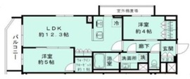 シエルクレール大森山王 204 間取り図