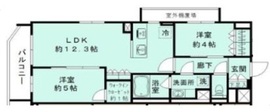 シエルクレール大森山王 404 間取り図