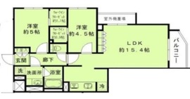 シエルクレール大森山王 203 間取り図
