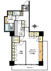 恵比寿ガーデンテラス壱番館 4階 間取り図