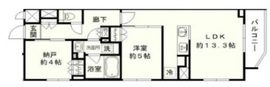 シエルクレール大森山王 201 間取り図