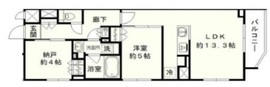 シエルクレール大森山王 301 間取り図