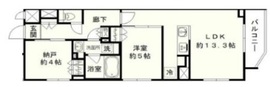 シエルクレール大森山王 401 間取り図