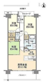プラウド武蔵中原トレサージュ 7階 間取り図
