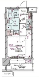 コンシェリアR 横濱桜木町 1007 間取り図