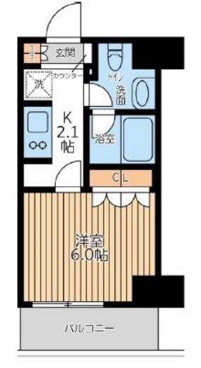 City Lux Tobe 708 間取り図