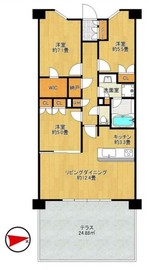 ザ・パークハウス追浜 オーシャンフォート 1階 間取り図