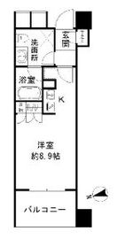 シティハウス東京新橋 6階 間取り図