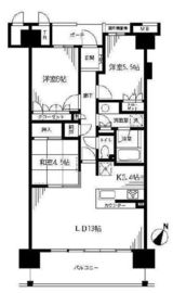 オーベル葛西ベイパークス 4階 間取り図