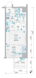 ブライズ川崎本町 401 間取り図