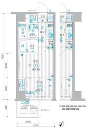 ブライズ川崎本町 402 間取り図