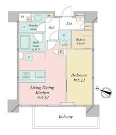 ラコント都立大学 9階 間取り図