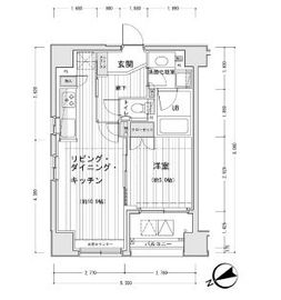 ドゥーエ銀座イースト1 701 間取り図