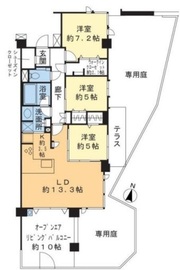 ヴェレーナシティパレ・ド・マジェステ 1階 間取り図