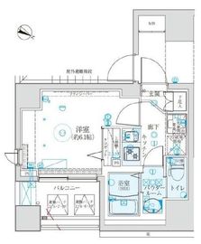クレイシア西横浜 9階 間取り図