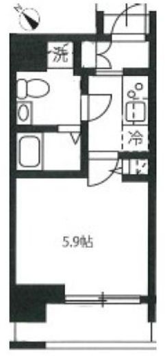 ハーモニーレジデンス新横浜 4階 間取り図