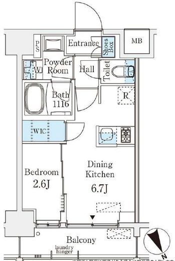 ベルファース八丁堀West 904 間取り図