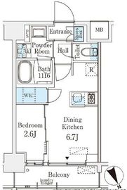 ベルファース八丁堀West 904 間取り図