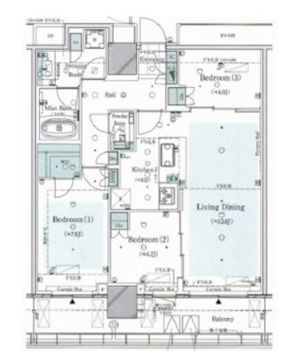 THE TOWER JUJO (ザ・タワー十条) 34階 間取り図