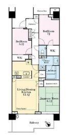 グランドメゾン東戸塚 6階 間取り図