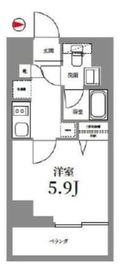 Log武蔵小杉 5階 間取り図