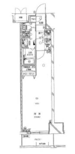 グリアス横浜プルミエール 8階 間取り図
