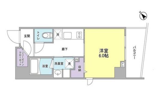 Orge鶴見 401 間取り図