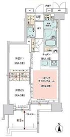 アジールコフレ中野坂上 10階 間取り図