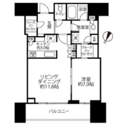 赤坂タワーレジデンス トップオブザヒル 24階 間取り図