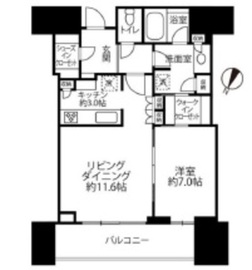 赤坂タワーレジデンス トップオブザヒル 24階 間取り図