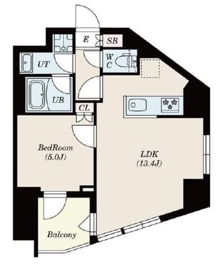 S-RESIDENCE新宿若松町 (エスレジデンス新宿若松町) 101 間取り図
