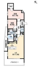 ロイヤルシーズン二子玉川 2階 間取り図
