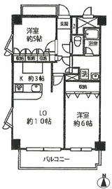 藤和シティホームズ新宿余丁町 2階 間取り図