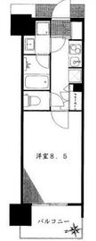 セントラルプレイス新宿御苑前 3階 間取り図