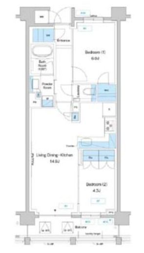 プレディアコート鷺沼 701 間取り図