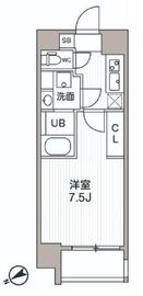 シーズンフラッツ浅草橋 202 間取り図