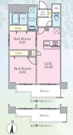 Kran Chitose (クラン千歳) 301 間取り図