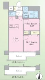 Kran Chitose (クラン千歳) 204 間取り図