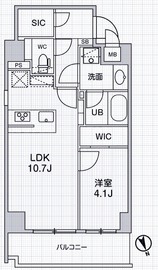 シーズンフラッツ本所吾妻橋 201 間取り図