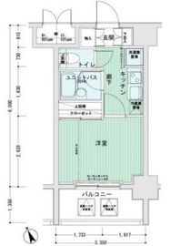 メインステージ南麻布4 6階 間取り図