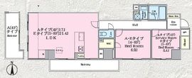 クロスゲート青葉台 604 間取り図