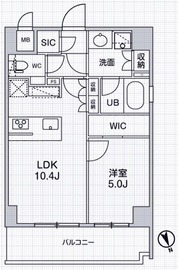 シーズンフラッツ本所吾妻橋 302 間取り図