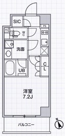 シーズンフラッツ本所吾妻橋 204 間取り図
