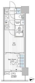 パークアクシス市川 204 間取り図