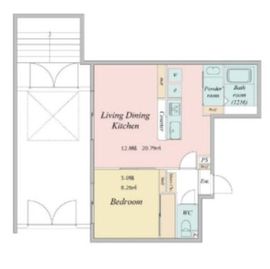 LiveFlat学芸大学 (ライブフラット学芸大学) 101 間取り図