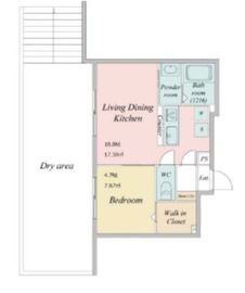LiveFlat学芸大学 (ライブフラット学芸大学) 201 間取り図